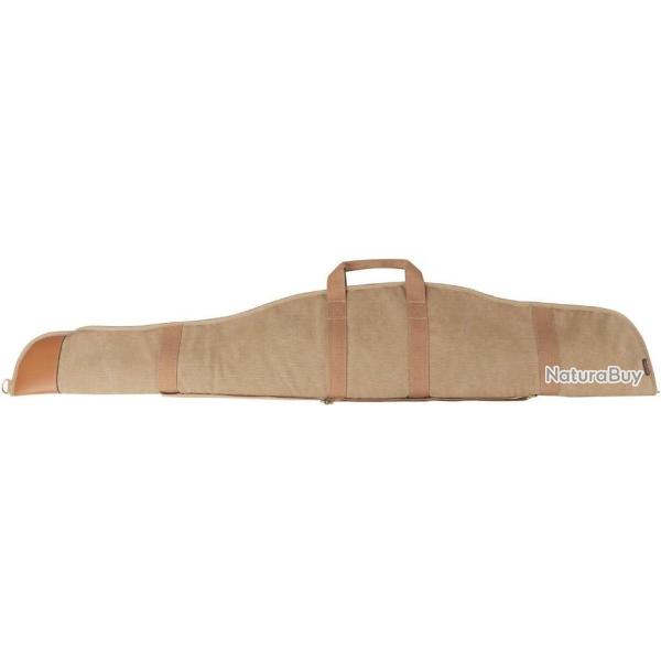 Housse de Transport en Toile Matelass�e et Cuir Bandouli�re R�glable pour Fusil de Chasse 132 cm