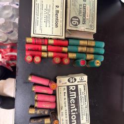 Ancienne, cartouche, calibre 16,