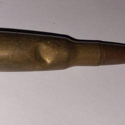 Cartouche neutralis&eacute;e - 8mm lebel - Artillerie - Ogive  blind&eacute; pointu