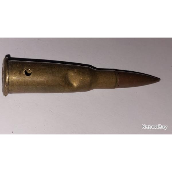 Cartouche neutralis�e - 8mm lebel - Artillerie - Ogive  blind� pointu