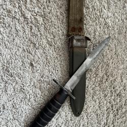 Baionnette US M4 camillus pour USM1 dans un fourreau USM8 b.m.co