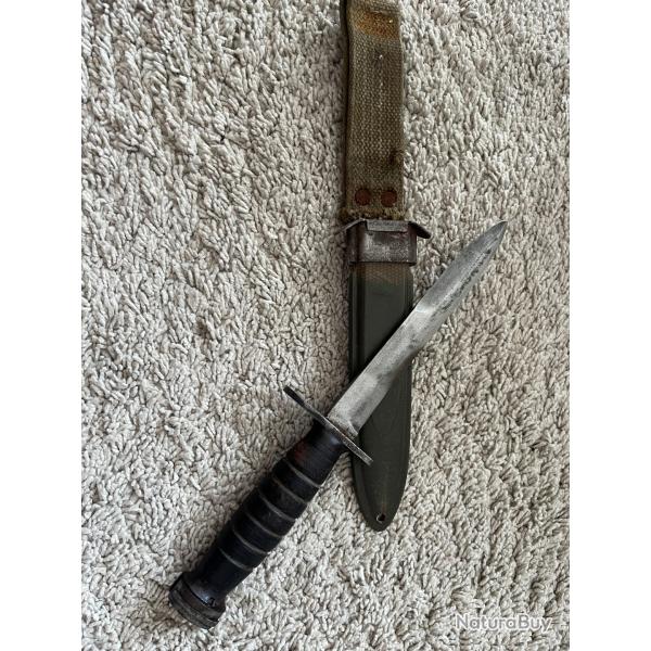 Baionnette US M4 camillus pour USM1 dans un fourreau USM8 b.m.co