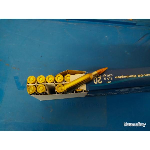 Boite de 20 Munitions PPU 7mm08