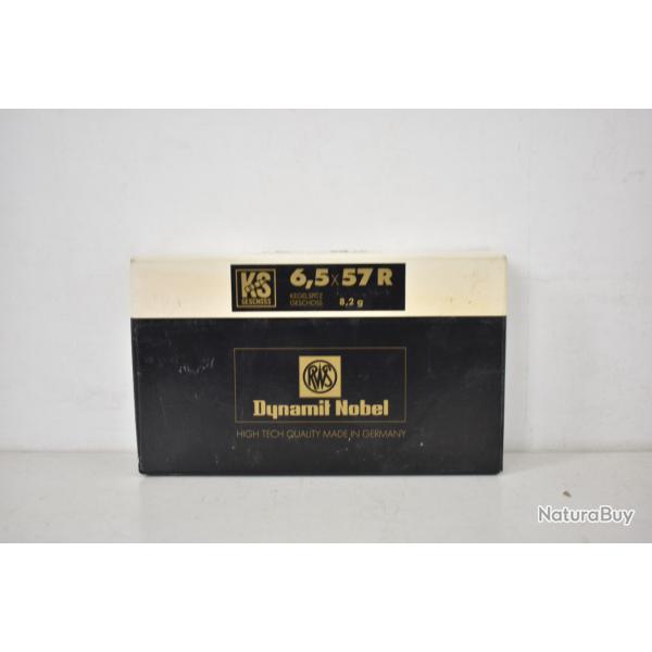 1 Boite de 20 Balles RWS Cal 6.5x57R KS 127gr