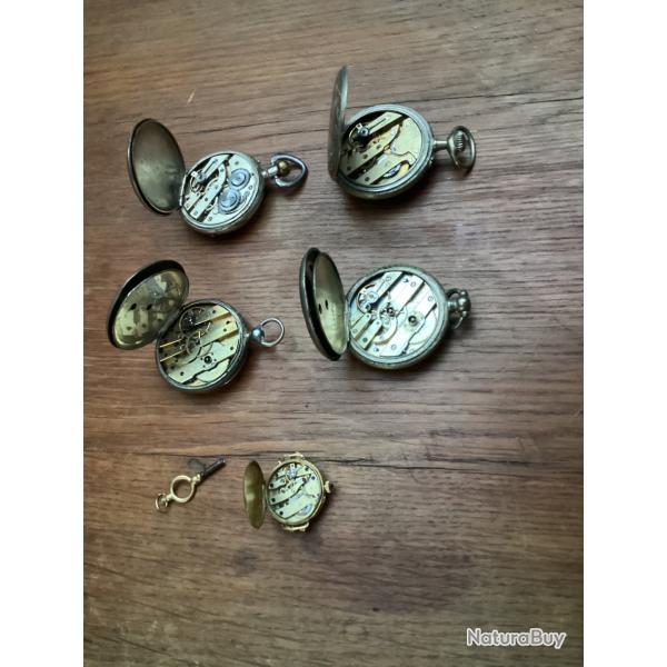 Lot 5 montres � gouset