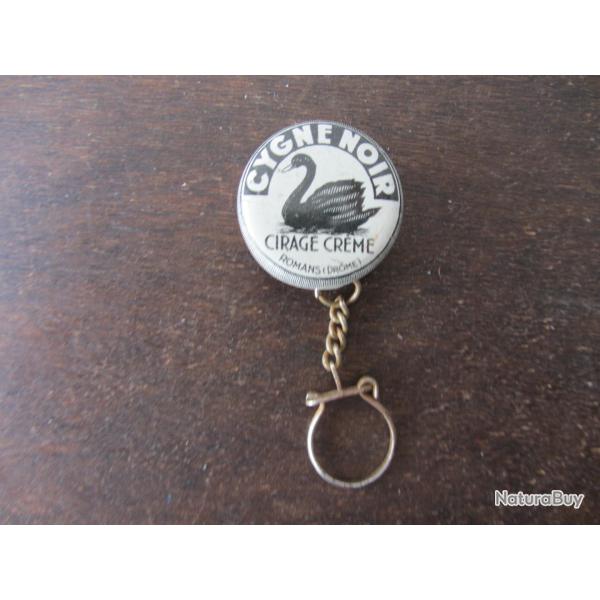 Porte cl�s en m�tal cirage Cygne noir 1950-1960