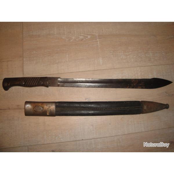 BAIONNETTE ALLEMANDE Mle 98/05 DENTS DE SCIE MEULEES REGLEMENTAIREMENT