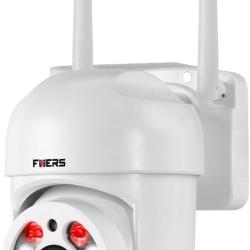 Cam&eacute;ra de surveillance ext&eacute;rieure Wi-Fi 3 MP PTZ 350 degr&eacute;s avec d&eacute;tection de personnes, WiFi 2,4 GH