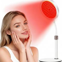 Lampe Lumi&egrave;re Rouge & Infrarouge 660nm 850nm - Appareil Bien-&Ecirc;tre LED &agrave; Bras R&eacute;glable, 100 LEDs, 9 N