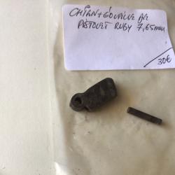 VENDU PAR LE-CUIRASSIER CHIEN AVEC GOUPILLE DE PISTOLET RUBY 7,65 MM