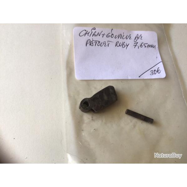 VENDU PAR LE-CUIRASSIER CHIEN AVEC GOUPILLE DE PISTOLET RUBY 7,65 MM