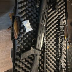 T4E HDX68 16 joules avec bipied-support rail -sangle -lunette de vis&eacute;e-lampe pt rouge