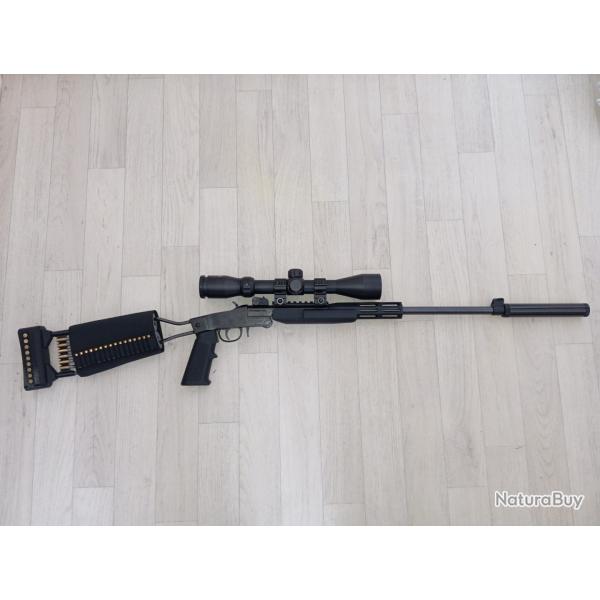 Carabine Little Badger Chiappa 22 LR custom + Lunette 3-9x40 + Silencieux