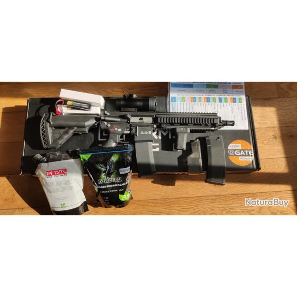 R�plique Specna m�tal SA-H20 quasi neuf + Billes, batteries, sacoche, vis�e point rouge.Aster gate2