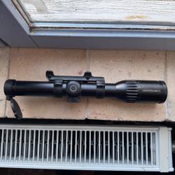 Lunette Schmidt et bender exos 1-8x24 montage blaser