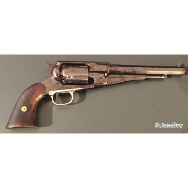 RARE REVOLVER COLTMAN FAP REMINGTON TOUT ACIER 1858 PN POUDRE CALIBRE 44 8" NEW ARMY BRONZE AP 1986