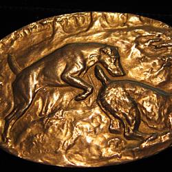 Rare plaque canine 1911  fox terrier  club de Belgique