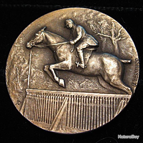 medaille F.Rasmuny "sport hippique" bronze 17,8 grs