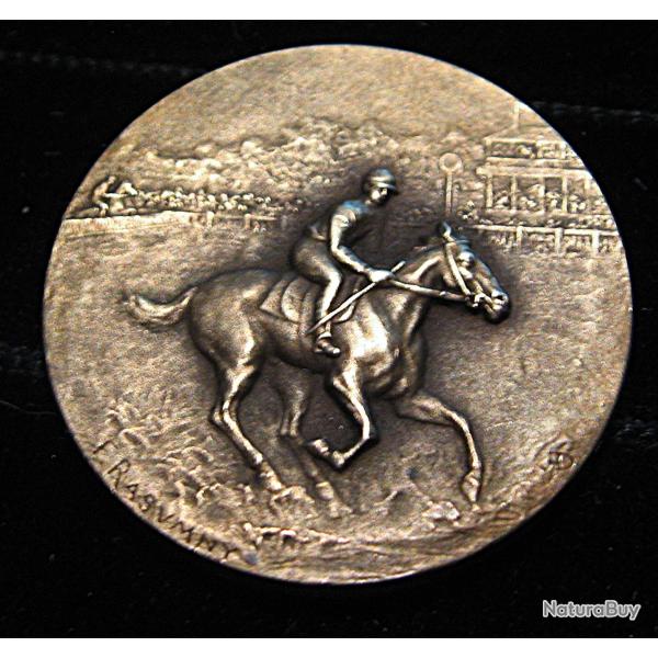 medaille F.Rasmuny 1869-1940 "sport hippique" bronze 23,2 grs