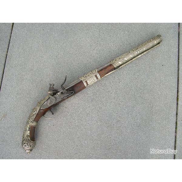 Tr�s Grand et Rare  Pistolet Alg�rien Empire Ottoman, r�gence d'Alger d�but XIXe .