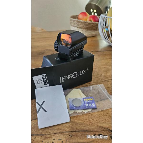 Point rouge Lensolux 1x22x33