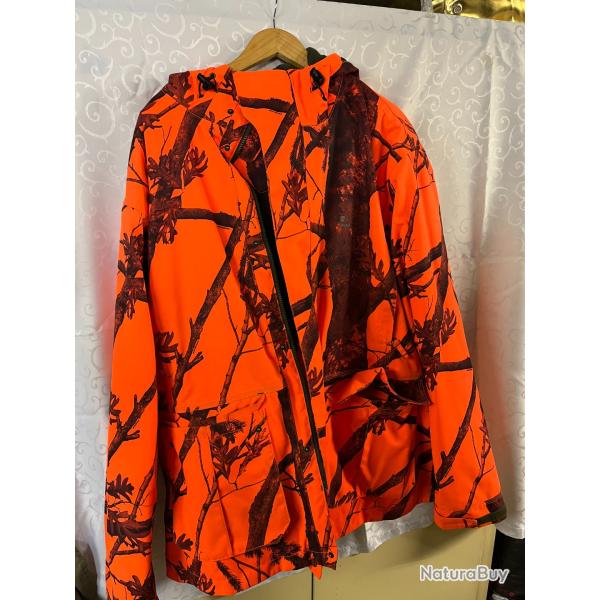 veste de chasse solognac 3Xl capuche et carnier dans le dos