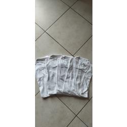 Polo blanc manches courtes