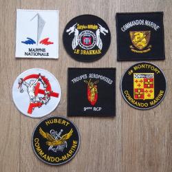 lot &eacute;cussons patchs insignes militaire collection