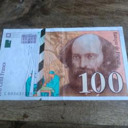 billet 100 francs c&eacute;zanne  L003631286  / 1997