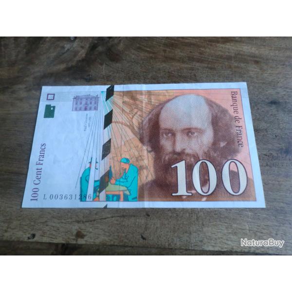 billet 100 francs c�zanne  L003631286  / 1997
