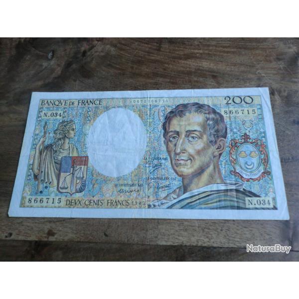 billet 200 francs  montesquieu N.034   866715