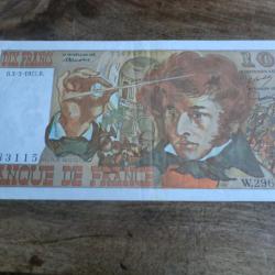 billet 10 francs berlioz B.3.3.1977.B