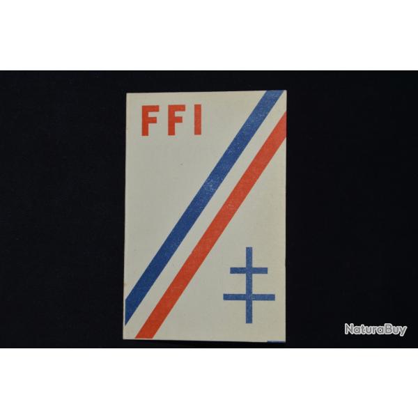 CARTE D'IDENTITE FRANCAISE FFI-SECTEUR DE LILLE-LIBERATION-MAQUIS-RESISTANCE 2� GUERRE MONDIALE