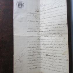 Acte notari&eacute; de partage familial de 1862