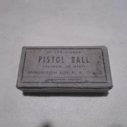 BOITE VIDE POUR CARTOUCHES COLT 45