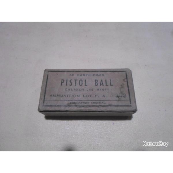 BOITE VIDE POUR CARTOUCHES COLT 45