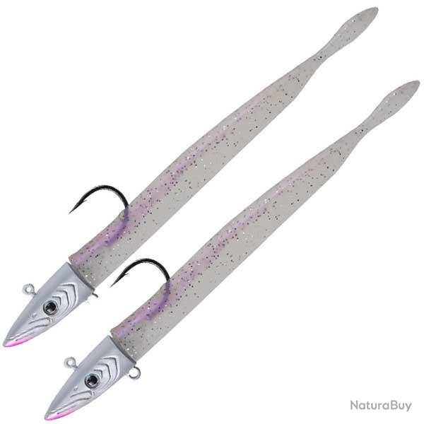 Fishus Espetit Sandeel 120 Uv White - Par 2