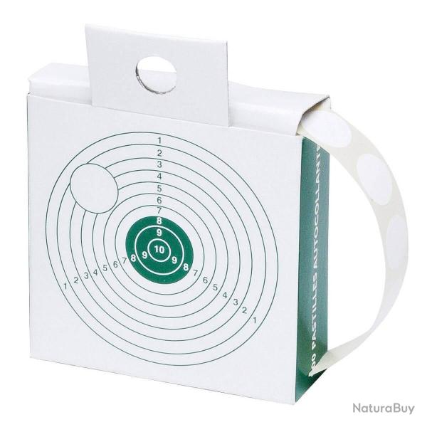 Boites de 500 gommettes�blanches diam�tre 15
