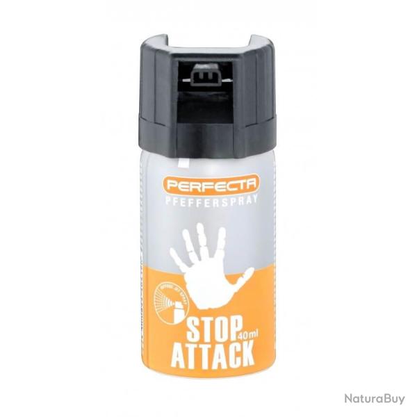 BOMBE STOP ATTACK A�rosol Perfecta stop attack gaz Poivre 40 ml