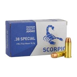 Munitions - STV - Scorpio .38 Special FMJ LIVRAISON OFFERTE LOT DE 500