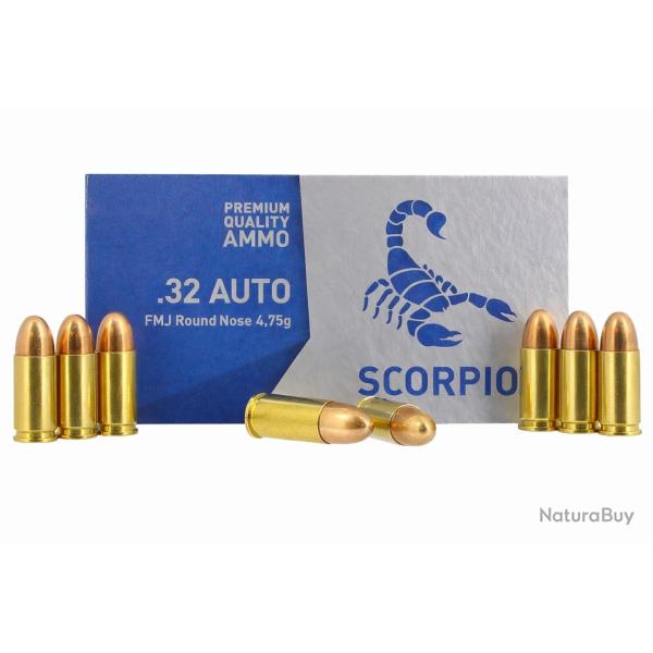 Munitions - STV - Scorpio 7.65/32 Auto LIV OFFERTE LOT DE 500