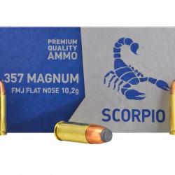 Munitions - STV - Scorpio .357Mag FMJ - 158Gr Cat.B LOT DE 500