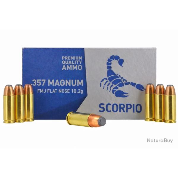 Munitions - STV - Scorpio .357Mag FMJ - 158Gr Cat.B LOT DE 500