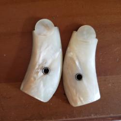 Plaquettes nacre massive pour revolver