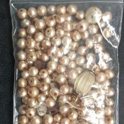 lot de perles ancienne avec fixation or