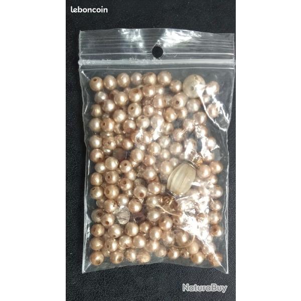 lot de perles ancienne avec fixation or