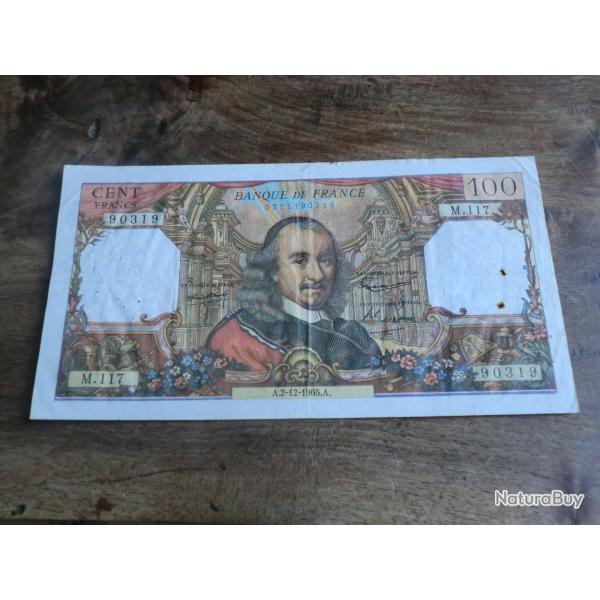 billet 100 francs corneille  A.2.12.1965.A