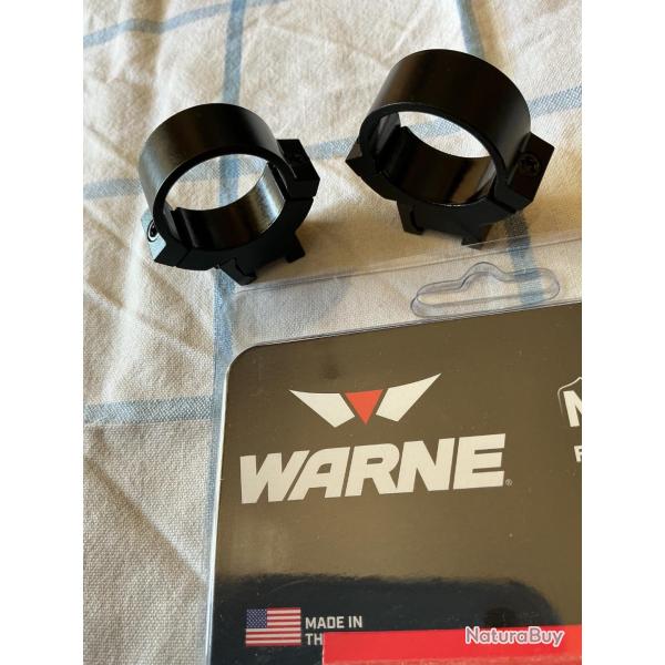 Colliers WARNE Acier Rail: 11 mm Diam�tre: 25,4 mm Hauteur: M�dium