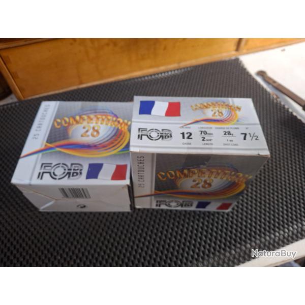 50 cartouches Fob comp�tition 28 g en 7.1/2