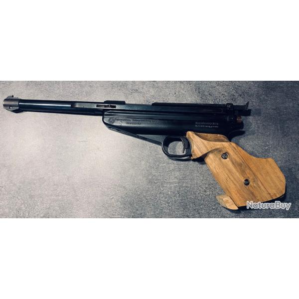 SUPERBE PISTOLET FEINWERKBAU AIR COMPRIME model 65 DROITIER CAL 4.5